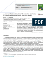 Of CFD Calculations Based On Grid Refinement Studies