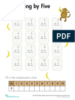 Multiplication Table 5 Third PDF