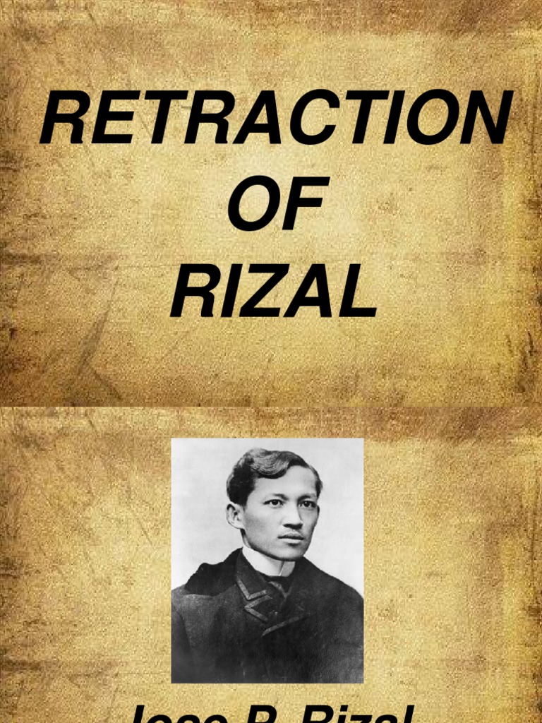 Rizal's Alleged Retraction Explained | PDF