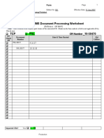 LC S/S LIMS Document Processing Worksheet: (Reference: OP B407) Check One