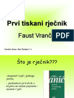 Prvi Tiskani Rjecnik Faust-Vrancic