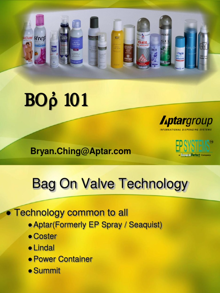 Bag On Valve Technology PDF