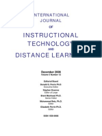 Instructional Technology Distance Learning: International Journal