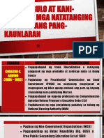 Mga Pangulo at Kani-Kanilang Mga Natatanging Programang Pang-Kaunlaran