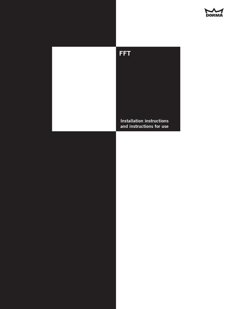 Fft Mounting Instructions Gb Pdf Pdf