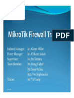 Mikrotik Firewall Training Router (Computing) PDF