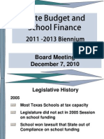 State Budget and School Finance 2011-12