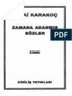 Zamana Adanmis Sozler Siirler V - Sezai Karakoc