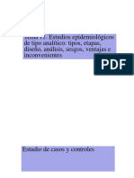 Salud Pública: Estudios Epidemiológicos Tema 11