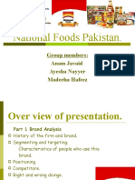 National Foods Pakistan.: Group Members: Anam Javaid Ayesha Nayyer Madeeha Hafeez