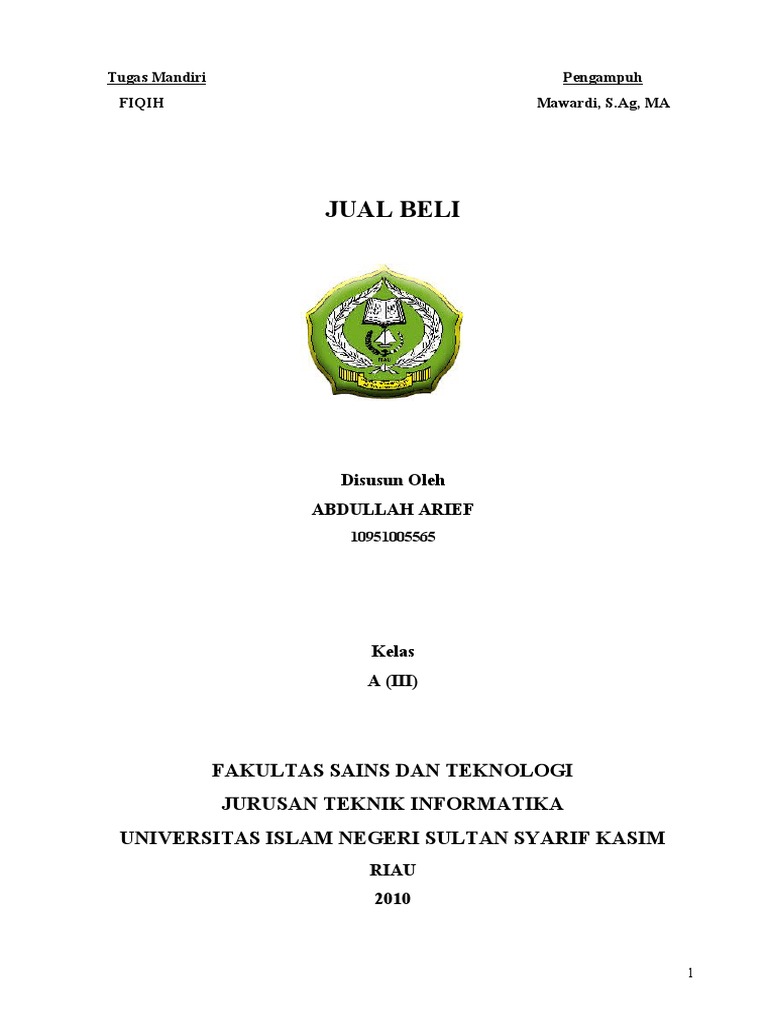 Makalah Jual Beli