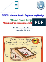 Solar Oven Project Concept Generation and Evaluation 5