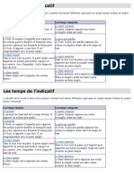 Les Temps de L Indicatif PDF