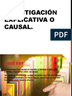 Investigación Explicativa o Causal