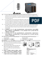 Hoja de Instrucciones de PLC Delta AS200