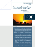 Tower Assets in Africa: Move Now Before It's Check-Mate - AUGUST 2010