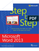 Word 2013 Step by Step Ebook