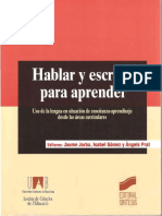 Hablar y Escribir para Aprender Historia