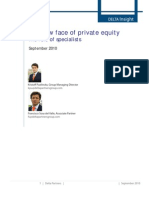 The new face of private equity The role of specialists  - SEPTEMBER 2010