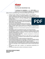 Politica de Seguridad Vial PDF