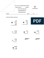 Diagnóstico Matemáticas