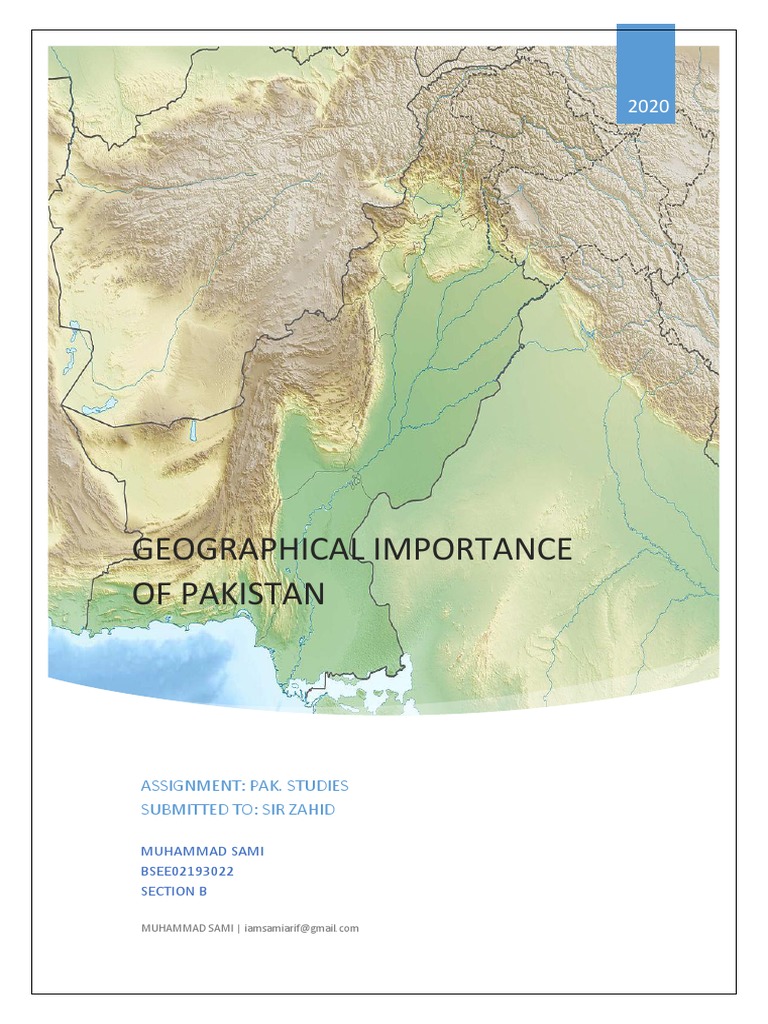 Geographical Importance of Pakistan | PDF
