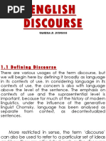 English Discourse