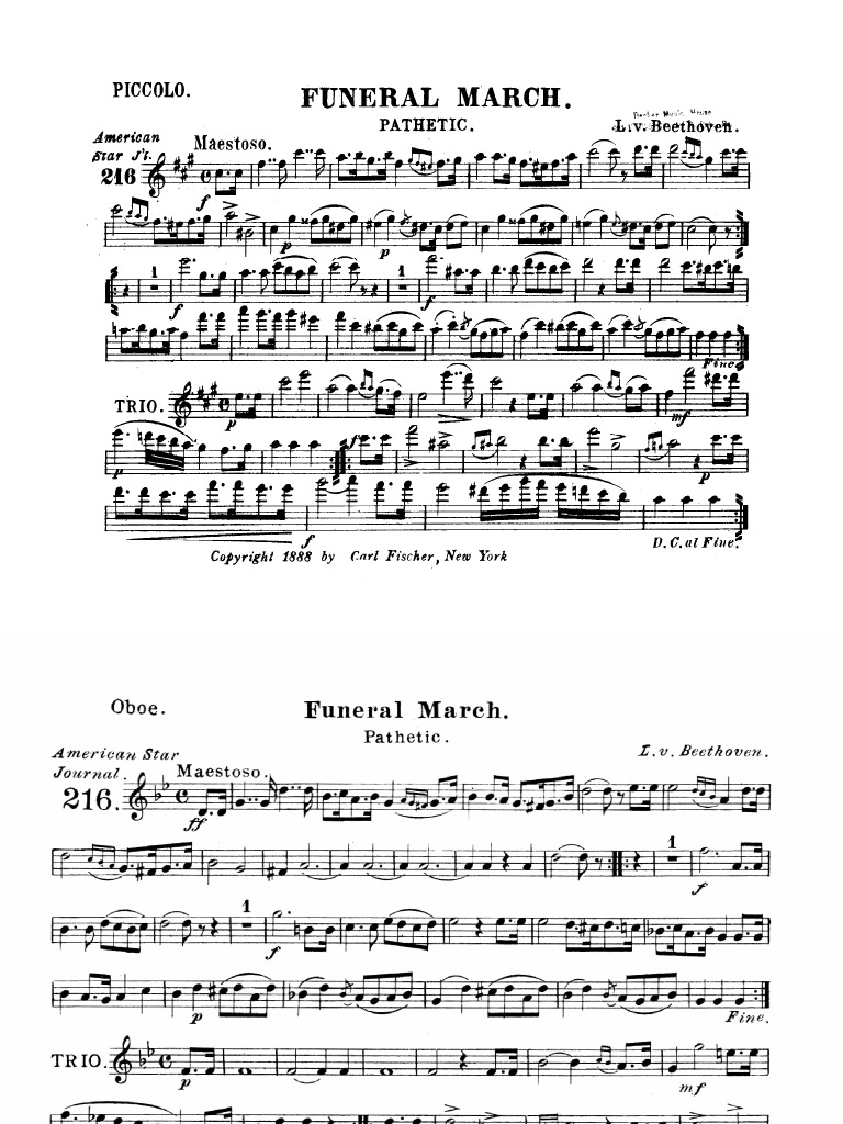 Beethoven Funeral March PDF PDF