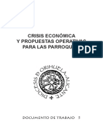 Crisis Económica y Propuestas Operativas para Las Parroquias