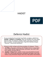 Definisi dan Klasifikasi Hadis