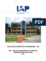 Projeto pedagógico do curso de graduação em Psicologia da Faculdade Adventista Paranaense