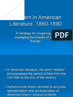 Realism in American Literature, 1860-1890