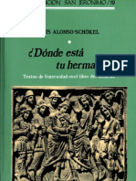 Alonso Schokel, Luis - ¿Dónde Está Tu Hermano. Textos de Fraternidad en Genesis PDF