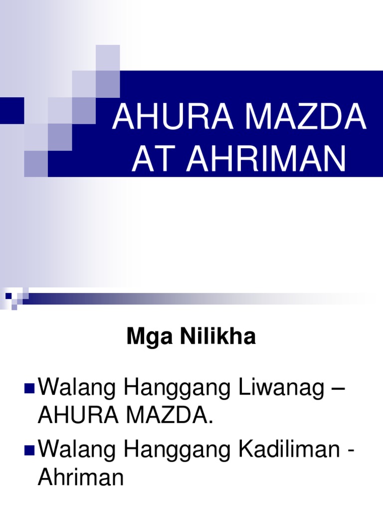 Ahura Mazda at Ahriman PDF