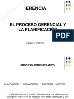 4-PROCESO GERENCIAL Y PLANIFICACION