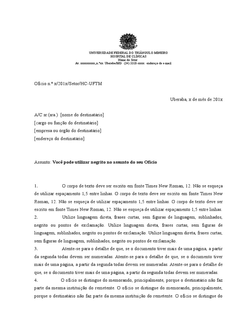 Modelo Oficio PDF | PDF