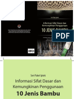 Informasi Sifat Dasar Dan Kemungkinan Penggunaan 10 Jenis Bambu PDF