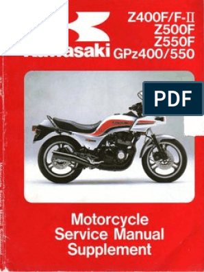 Kawasaki GPZ 400-550 & Z 400 F-FII - 500-550 F '83 A - Service Manual Supl | PDF