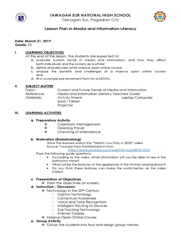 Trends in Media and Information Literacy | PDF | Massive Open Online ...