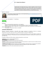 EACH - GPP - Estudos Diversificados I - Prof Iglecias (2019)