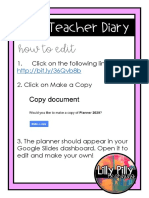 Editable Teacher Planner