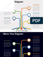 Menu Tree PowerPoint Diagram PGo