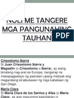 Mga Tauhan Sa Noli