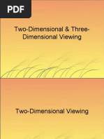 Two-Dimensional & Three-Dimensional Viewing