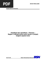 Download SNI 06-70692-2005 Minyak Lumas Motor Bensin 4 Empat Langkah Sepeda Motor by Oscar Dwn Yap SN44884841 doc pdf