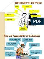 Role of The Trainer Trainee