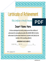 Certificate of Achievement KIDS