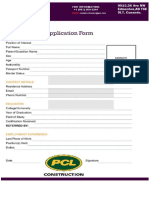 PCL Construction Job Application Form & Online Interview Forms