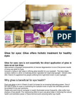 Ghee For Eyes: Ghee Offers Holistic Treatment For Healthy Eyes