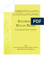 Kelebihan Bulan Rejab